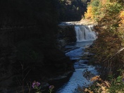 wonderful view of a waterfall