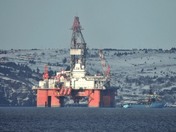 Towing the Oil Rig