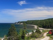 The mouth of the Patate River, Anticosti 