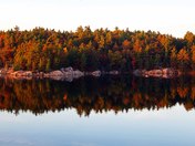 Brilliant Fall Display On George Lake