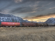 CN Rail at Sunset
