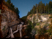 Cameron Falls Waterton Night