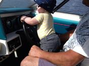 Great Grandson's First Boat Ride