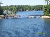 Bridge connecting 2 Islands on Georgian bay