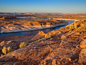 Colorado river by Page, AZ.