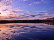 Explosive sunset in NW Ontario