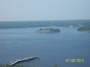 Georgian bay as seen from the Parry Sound Observation Tower