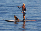 Paddling with my friend