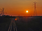 Sunset on Tracks