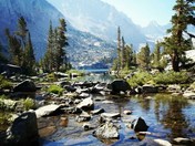 John Muir Trail out of Sabrina Drainage