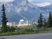 The view outside Canmore