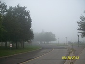 Morning Fog outside Loyalist college