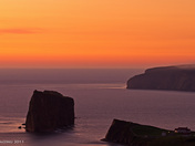 PercÃ© rock in a purple sea