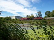 Passing CP freight Train in Belleville