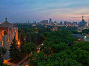 Downtown Winnipeg from old St B.