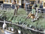 A mirror image of a model scene