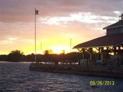 Sundown and sunset on the bay of quinte