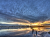 Sunrise over Weed Lake, Langdon, AB