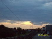 Evening Sunset over the gatineau hydro Towers