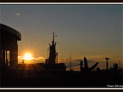 Sunset on the boarwalk
