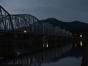 Evening bridge in Teslin
