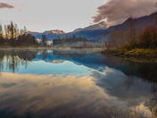 Sunrise - Cheam Wetlands reflections
