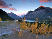 Morning at Barrier lake