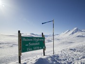 Haines Highway Summit in Spring