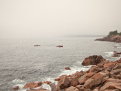 Lobster Boats in the Fog