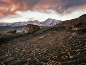 Bishop Petroglyphs and Sierras
