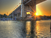 Burrard Street Bridge at Sunset