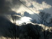 Sun in Clouds on a Cool December Day