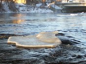 Ice sheet and Currents on the Moira River