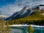 Lake Minnewanka at the Grip of Winter 
