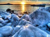 Sunset during power blackout