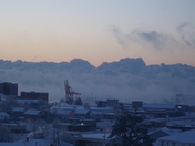 Sea Fog in Saint John Harbour.