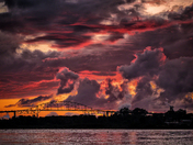 International Bridge Sunset