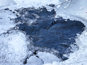 a hole in the ice....