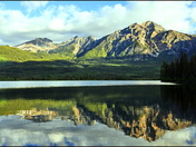 sunrise moment lake mirror 