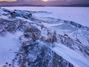 "Fire and Ice", Sunrise over the Canadian Rockies