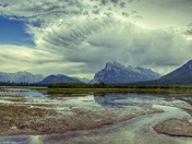 Mount Rundle and Storm clouds