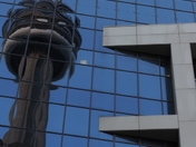 Reflection of  Toronto CN tower 