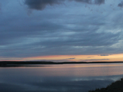 Sunset on the Harris reservoir 