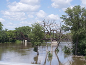 The Red River Emerson Train Bridge