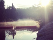 Rushing River Sunrise