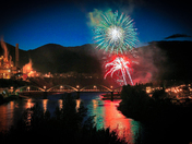 Fireworks on the river