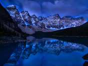 Morain in blue