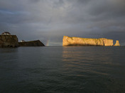 Rocher PercÃ© au crÃ©puscule