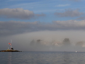 Fog in Victoria Harbour