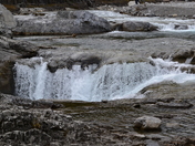 The mind slows while the water rushes 